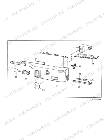 Взрыв-схема холодильника Castor CM2690F - Схема узла Electrical equipment